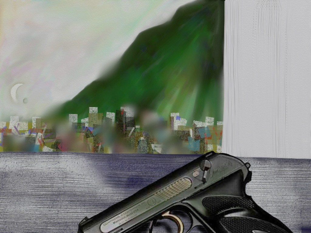 Landscape with gun 13